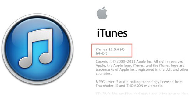 Вышло обновление iTunes до версии 11.0.4