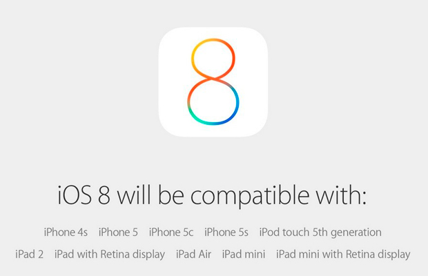 Apple выпустит iOS 8 для пользователей 17 сентября