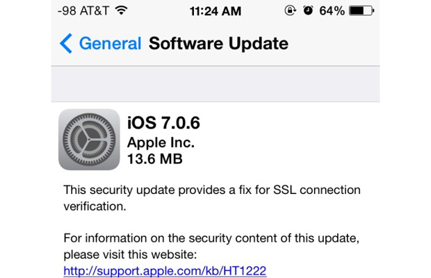 Apple выпустила iOS 7.0.6 для iPhone, iPad и iPod touch