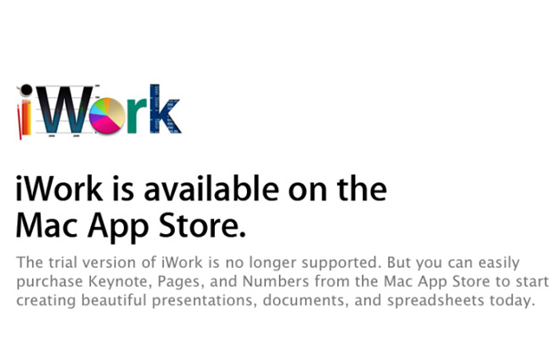 Из-за бага Apple, обладатели демо-версий iWork могут обновиться до последней версии бесплатно