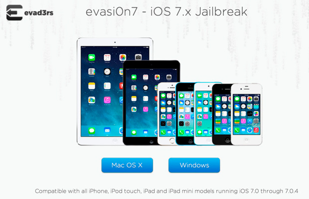 Вышел непривязанный джейлбрейк iOS 7 от Evasi0n для iPhone, iPod touch и iPad
