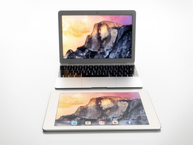 Сравнение 12-дюймовых MacBook Air и iPad Pro