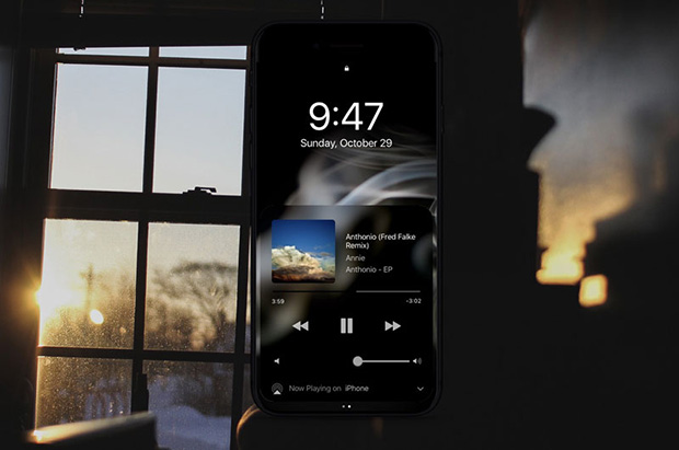 Концепт безрамочного iPhone 8 с дисплеем на всю переднюю панель