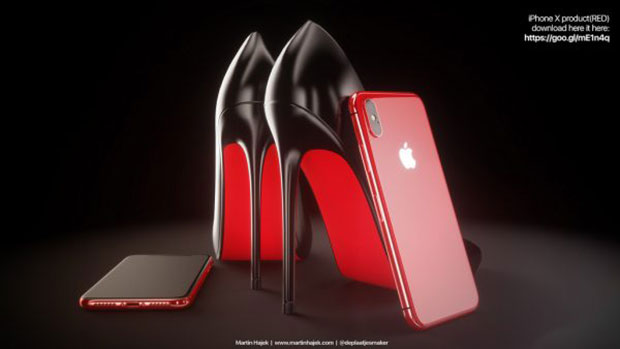 Дизайнер показал золотой и красный iPhone X