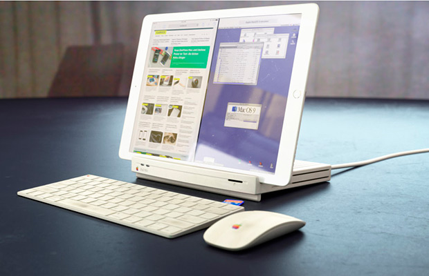 Macintosh LC превратился в док-станцию для iPad Pro