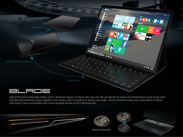 Lenovo показала концептуальный планшет Blade