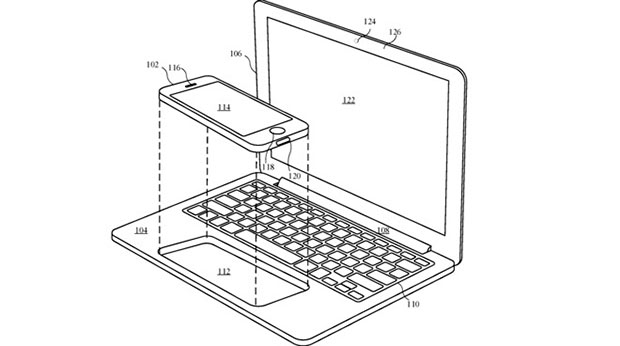 Apple запатентовала док-станцию в форме MacBook для помещения в нее iPhone или iPad