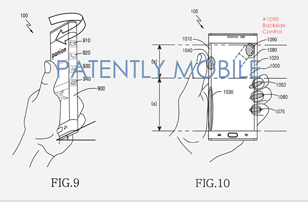 Samsung патентует сенсорное управление задней панели смартфона
