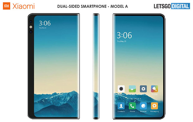 Xiaomi запатентовала два смартфона с огибающим корпус экраном