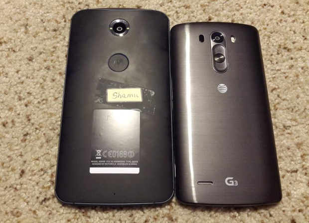 Nexus 6 (Motorola Shamu) засветился на фото рядом с LG G3