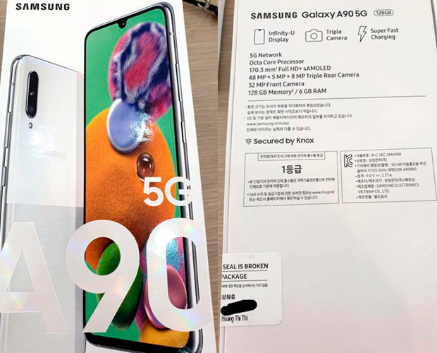 Стало известно, как будет выглядеть Samsung Galaxy A90 5G