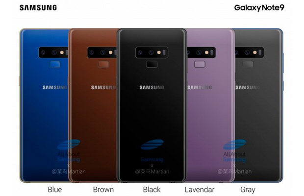 Samsung Galaxy Note 9 получит новый коричневый вариант цвета