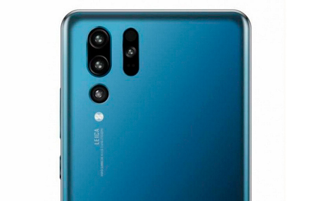 Предполагаемый рендер Huawei P30 показал тройную камеру с ToF датчиком