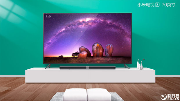 Xiaomi выпустит 70-дюймовой смарт-телевизор Mi TV 3