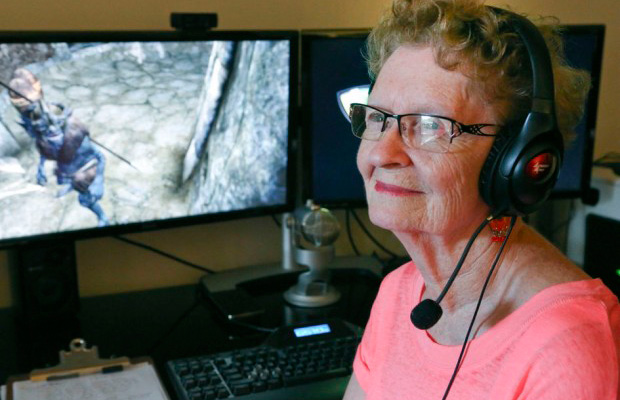 80-летняя бабушка-геймер выпустила 300-й ролик о том, как она играет в Skyrim