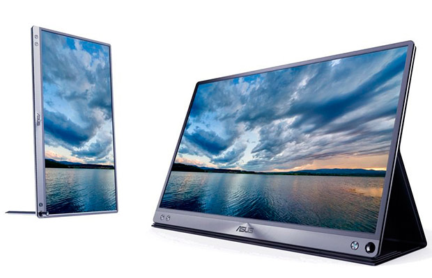 ASUS ZenScreen — 15,6-дюймовый USB-экран, который поставляется с ручкой для подставки