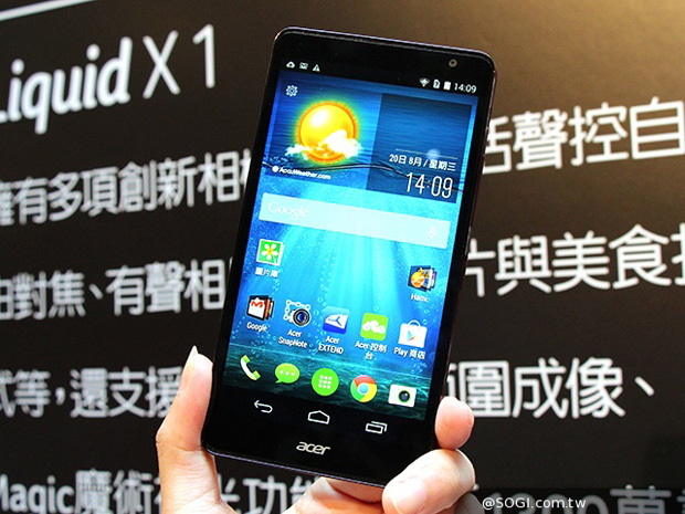 В продажу поступил 8-ядерный смартфон Acer Liquid X1