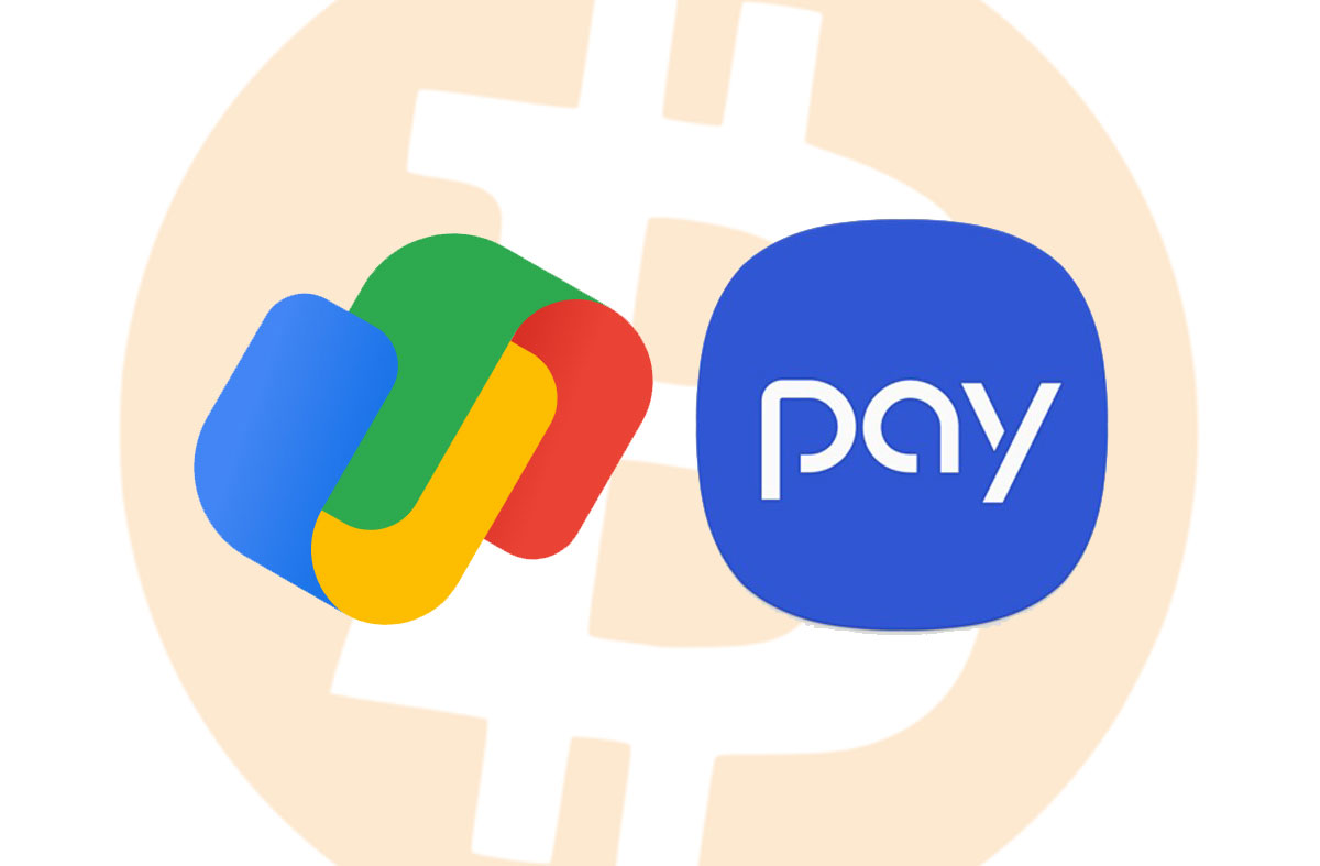 С помощью Google Pay и Samsung Pay можно будет расплачиваться биткоинами