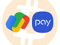 С помощью Google Pay и Samsung Pay можно будет расплачиваться биткоинами