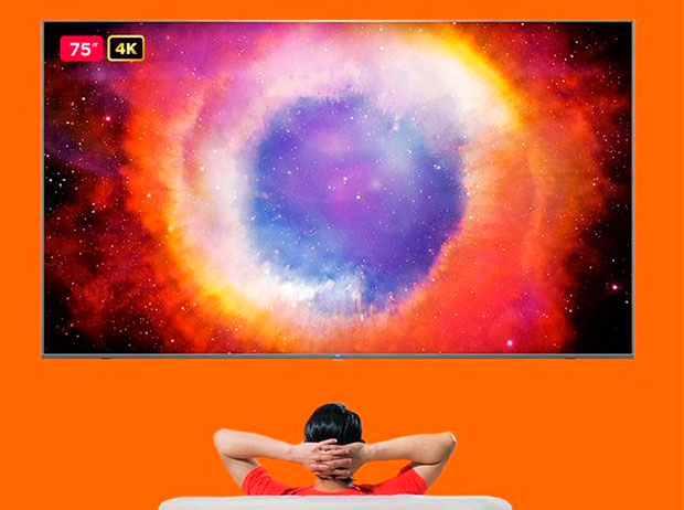 Xiaomi снизила цену 75-дюймового 4K-телевизора Mi TV 4S
