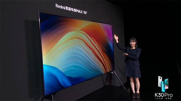 Официально представлен огромный телевизор Redmi Max 98