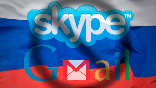 В России могут запретить Skype и Gmail