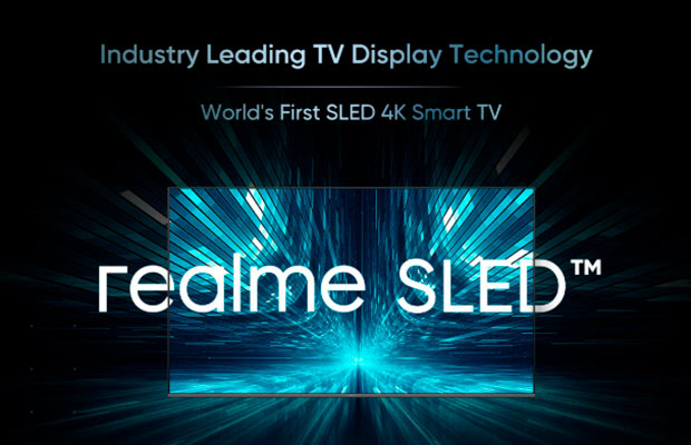 Realme анонсировала первый в мире телевизор SLED 4K