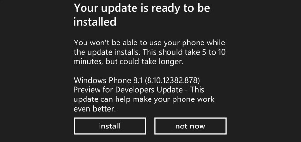Microsoft выпустила первое обновление Windows Phone 8.1 Preview