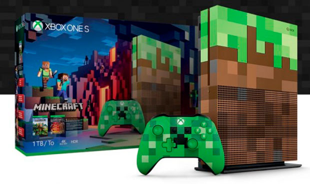 Microsoft выпустила приставку Xbox One S Minecraft Limited Edition