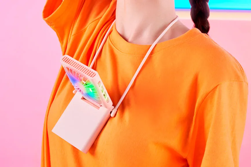 Xiaomi выпустила портативный вентилятор ZMI, который можно носить на шее