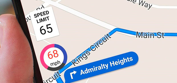 Приложение Google Maps наконец-то получило спидометр