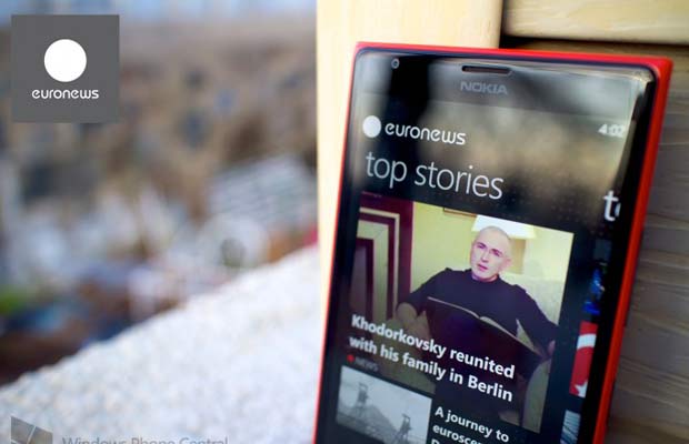 Для пользователей Windows Phone стало доступно приложение Euronews