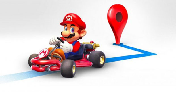 На картах Google появилась пасхалка в виде Марио