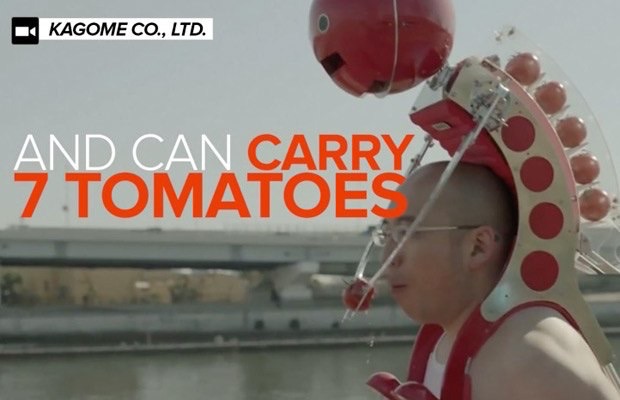 Бесполезные изобретения: Робот, который кормит томатами бегущих атлетов