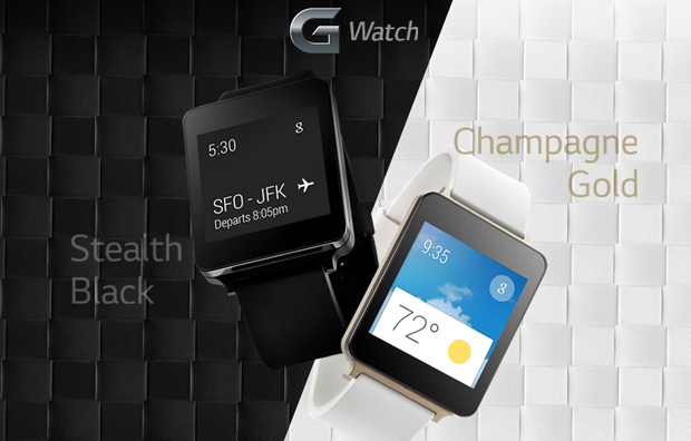 LG показала часы G Watch в цвете золотистого шампанского
