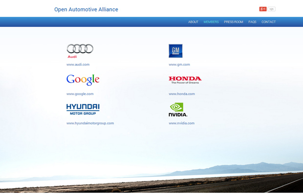 Google, Audi, GM, Honda, Hyundai и NVIDIA создали «Открытый автомобильный альянс»