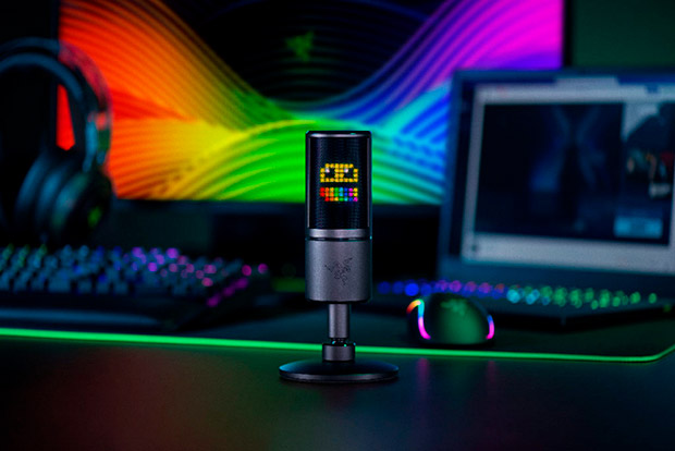 Razer выпустила первый в мире потоковый микрофон с дисплеем для смайликов