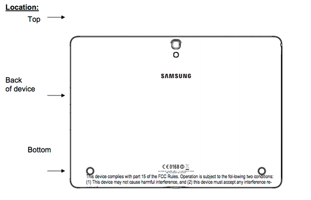 Планшет Samsung Galaxy SM-T805 появился в FCC