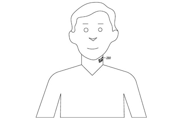 Google запатентовала татуировку на шею со встроенным микрофоном и детектором лжи