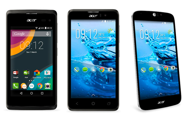 Acer анонсировала тройку Android-смартфонов Liquid Z и Liquid Jade Z