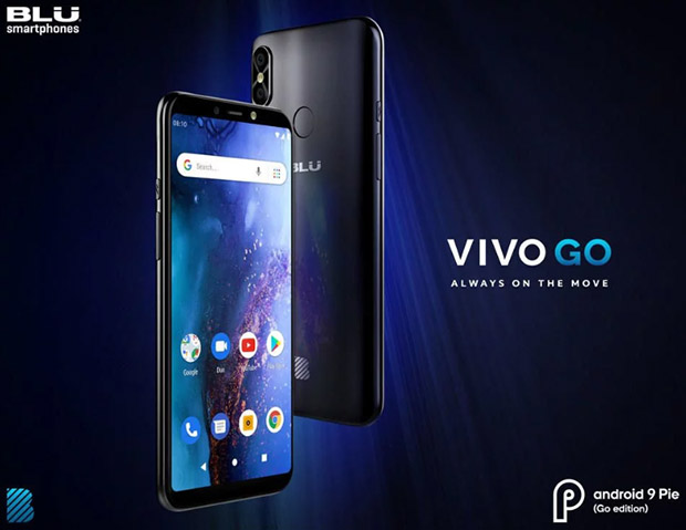 Представлен смартфон BLU Vivo Go на Android Pie Go Edition за $80