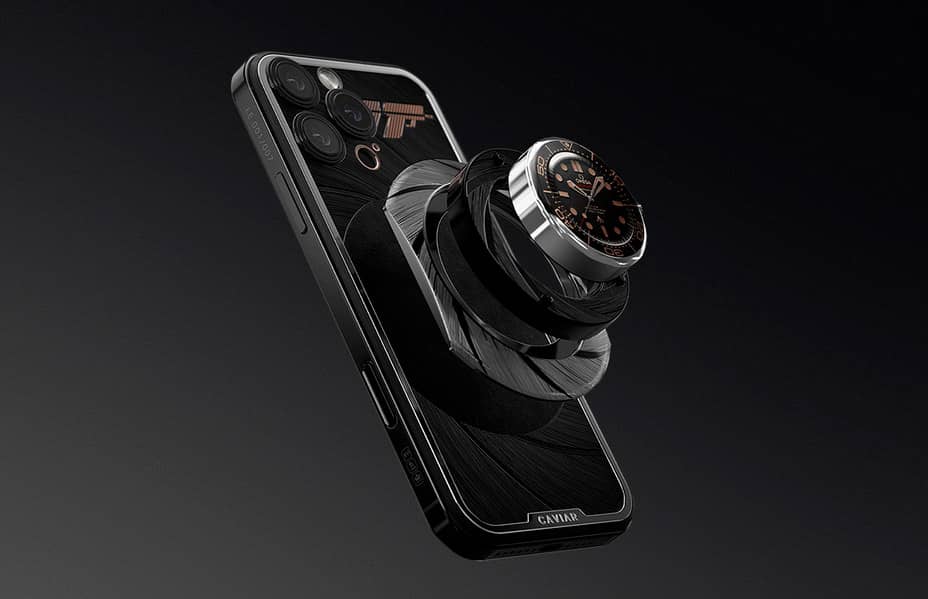 Caviar выпустила iPhone с интегрированными часами Omega Seamaster Diver 300M 007 Edition