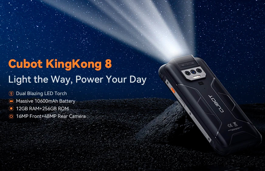 Представлен смартфон-внедорожник Cubot KingKong 8