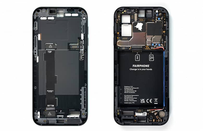 Смартфон Fairphone 5 получил максимальные 10 баллов за ремонтопригодность