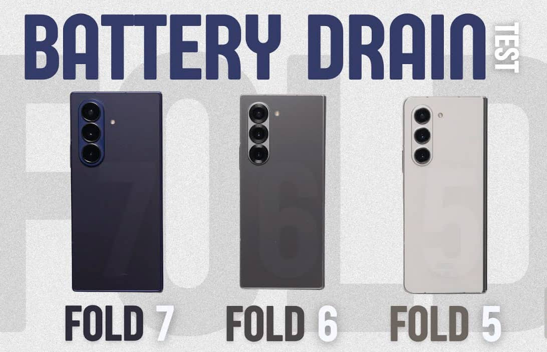 Автономность Samsung Galaxy Z Fold 7 сравнили с предшественниками