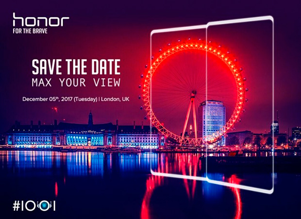 Honor выпустит свой первый безрамочный телефон 5 декабря