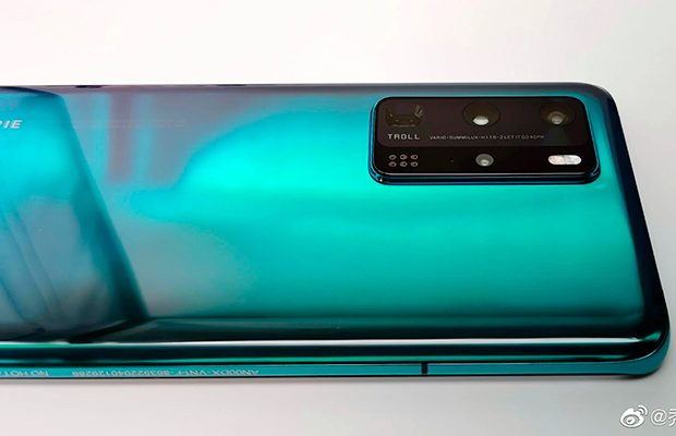 Показан смартфон Huawei P40 Pro в цвете Aurora Green