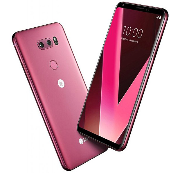 Представлен смартфон LG V30 в цвете Raspberry Rose
