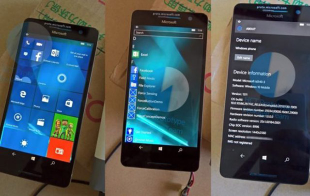 Фото прототипа смартфона Microsoft Lumia 950 попали в Сеть