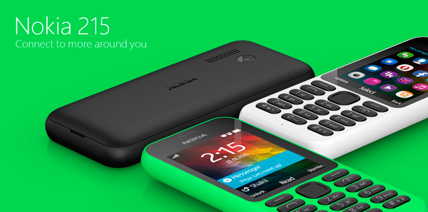 Microsoft представила телефоны Nokia 215 и 215 Dual SIM